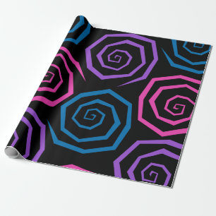Large Funky Swirls Wrapping Paper