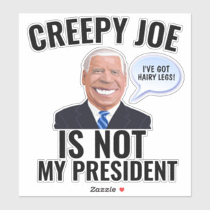 LARGE FUNNY CREEPY JOE BIDEN DECALS