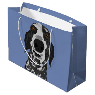Large Funny Face Coonhound Gift Bag