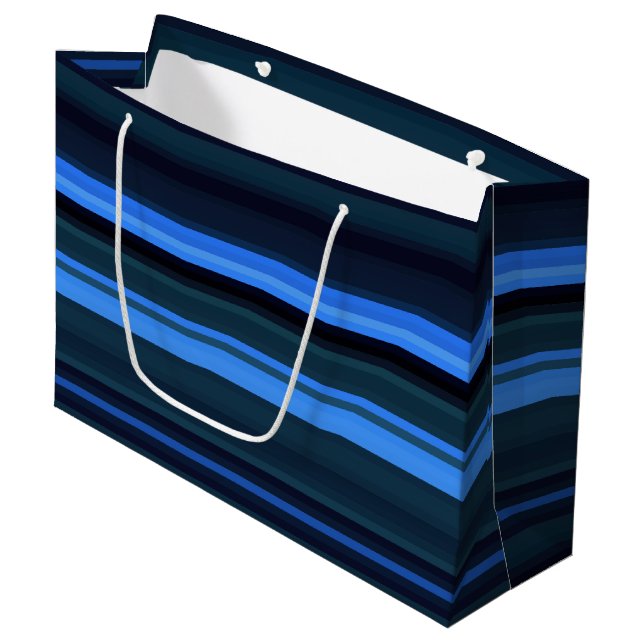 Large Gift Bag-Stripes Bag (Front Angled)