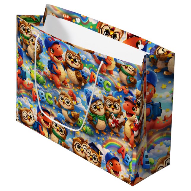 Large glossy gift bag de (Front Angled)