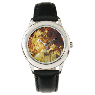 Large Gold Statue Kyoto Japan Abstract Watch