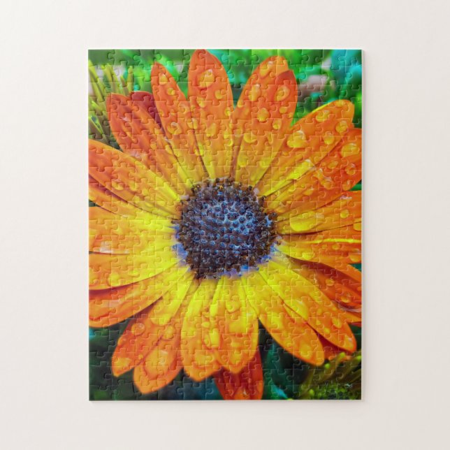 Large Golden Flower Close Up Jigsaw Puzzle (Vertical)