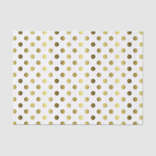 Large Golden Polka Dot Tissue Paper