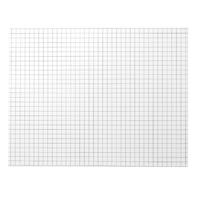Large Graph Paper Note Pad (Front)