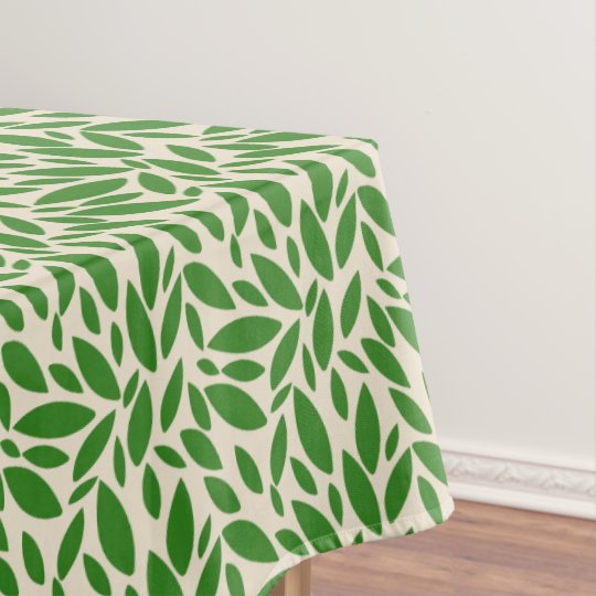 green tablecloth