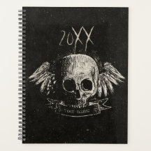 Large Grunge Skull with Wings 2022