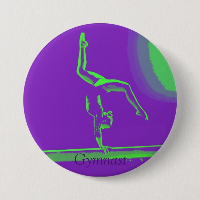 Large Gymnast button (Front)