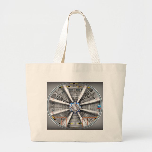 Large Hadron Collider  particle accelerator Tote Bag (Front)