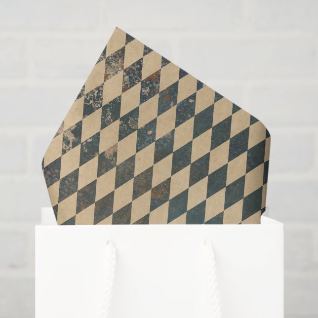 Large Harlequin Diamond Pattern Tissue Paper (Gift Bag)