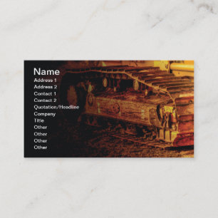 large heavy duty construction equipment business card