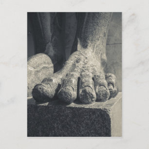 Large Hermitage building, sculpture foot Postcard