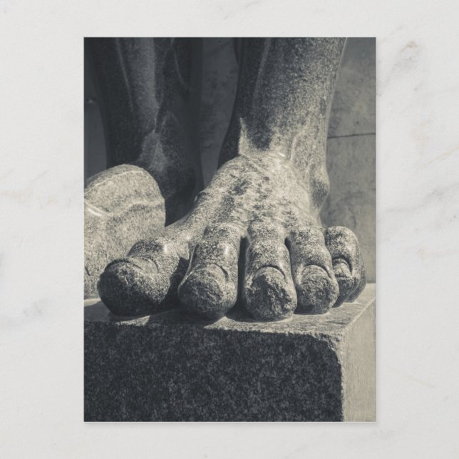 Large Hermitage building, sculpture foot Postcard (Front)
