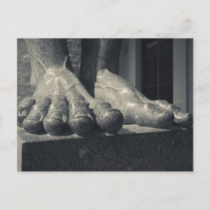 Large Hermitage building, sculpture foot Postcard