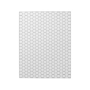 Large Hexagon Graph Paper Note Pad