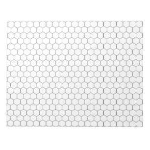 Large Hexagon Graph Paper Note Pad