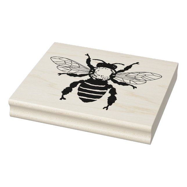 Large Honey Bee Rubber Stamp (Stamp)