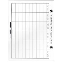 Large Horse Barn Feed Chart Equine Care Chart Logo