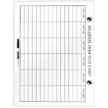 Large Horse Barn Feed Chart Equine Care Chart Logo