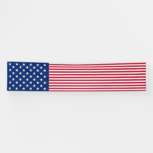 Large Indoor American Flag Banner  (Horizontal)