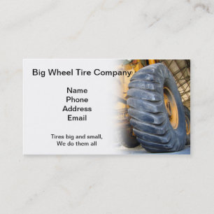 Large Industrial Tire Repair and Service Business Card