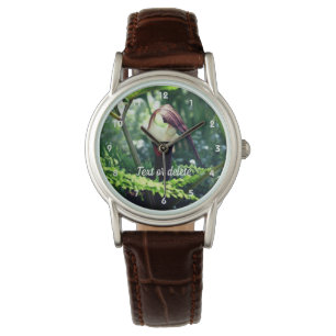 Large Jack In The Pulpit Flower Personalised  Watch