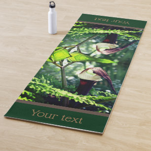 Large Jack In The Pulpit Flower Personalised Yoga Mat