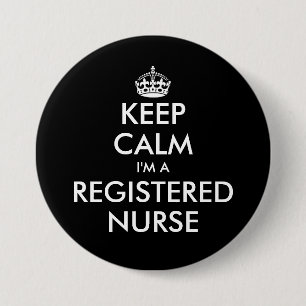 Large keep calm im a RN registered nurse buttons