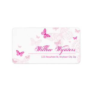 LARGE LABEL SEALS :: butterflies 1