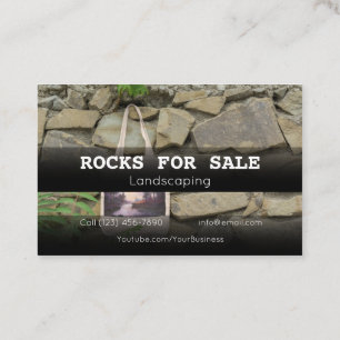 Large Landscaping Rocks For Sale Business Company  Card