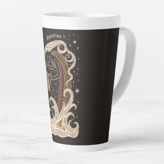 Large Latte Mug Aquarius Celestial Zodiac Art