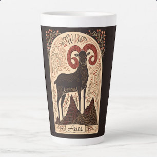 Large Latte Mug Aries Celestial Zodiac Art