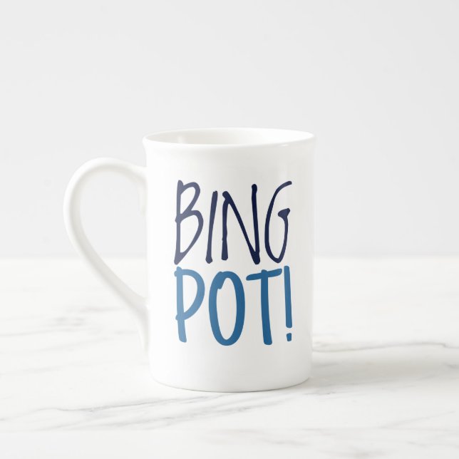 Large Latte Mug - Bing Pot! (Left)
