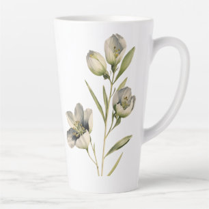 Large Latte Mug - Blossoming Design (17oz)