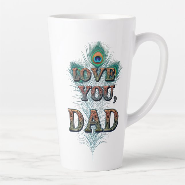 Large Latte Mug - "Love You, Dad" - 17oz (Right)