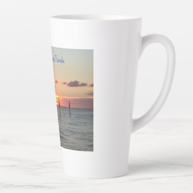 Large Latte Mug of Clearwater Beach, Florida (Right)