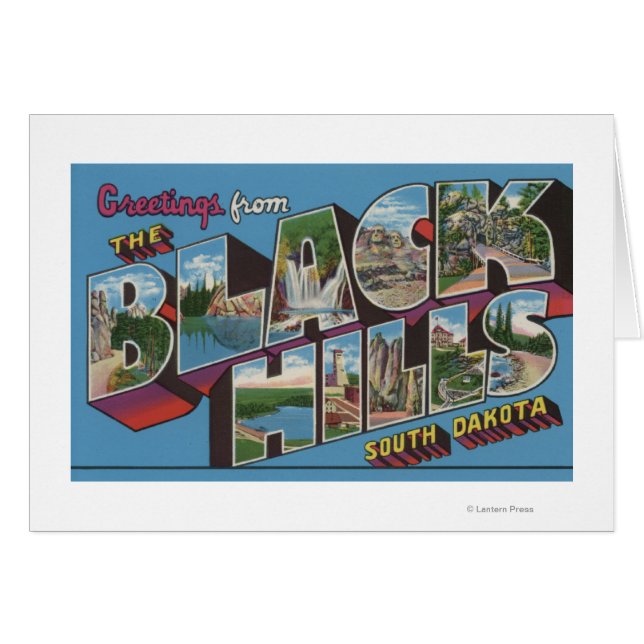 Large Letter Scenes - Black Hills, SD (Front Horizontal)