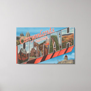 Large Letter Scenes - Canyonlands Nat'l Park, UT Canvas Print