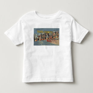 Large Letter Scenes - Dare County Beaches, NC Toddler T-Shirt