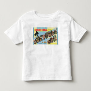 Large Letter Scenes, Greetings From 2 Toddler T-Shirt