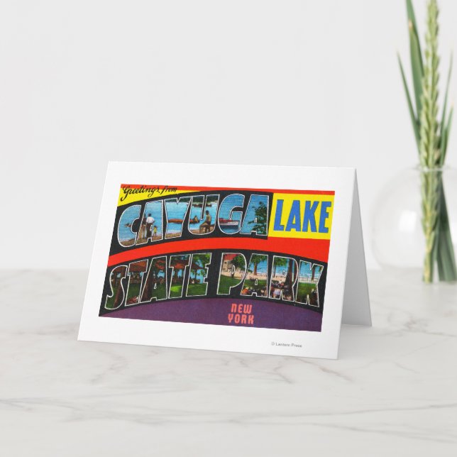 Large Letter Scenes, Greetings From 4 Card (Front)