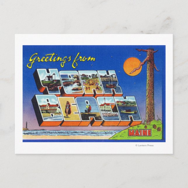 Large Letter Scenes, Greetings From Postcard (Front)