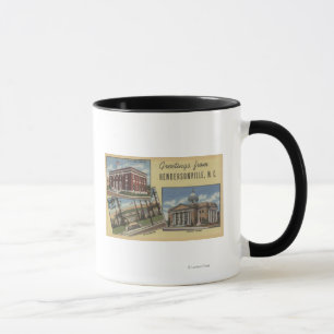 Large Letter Scenes - Hendersonville, NC Mug