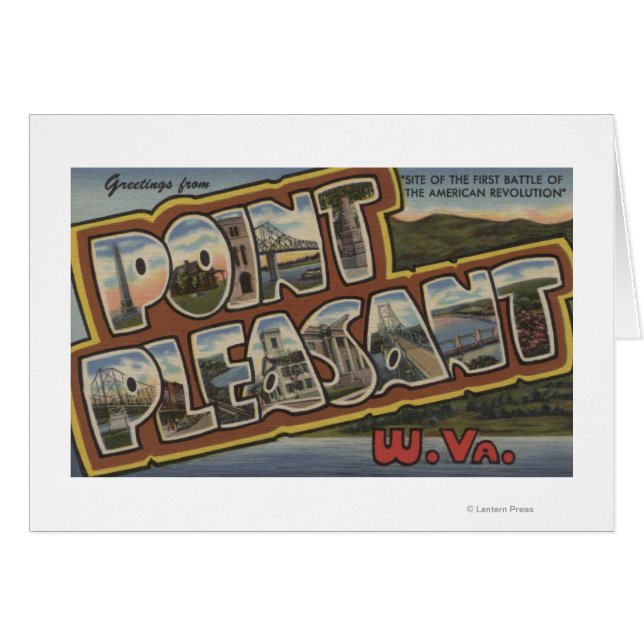 Large Letter Scenes - Point Pleasant, WV (Front Horizontal)