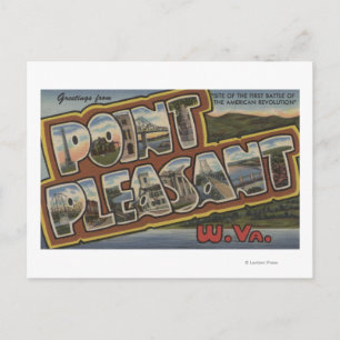 Large Letter Scenes - Point Pleasant, WV Postcard