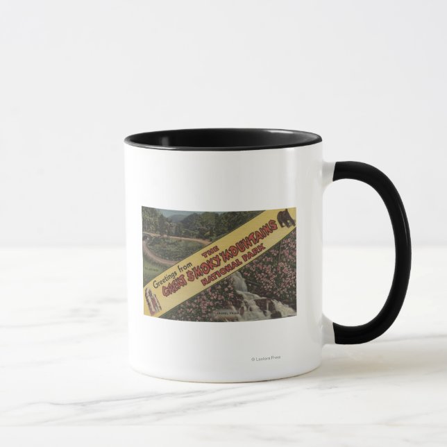 Large Letter Scenes - Smoky Mts. Nat'l Park, TN Mug (Right)
