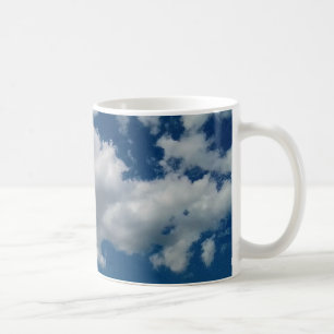 Large , long cloud coffee mug