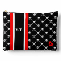 (Large) Love, Skull & Bones Print Cut Sew Bag