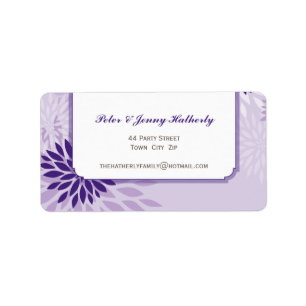 LARGE MAILING LABELS :: modern dahlia 1 L