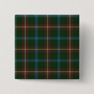 Large Manitoba tartan 15 Cm Square Badge